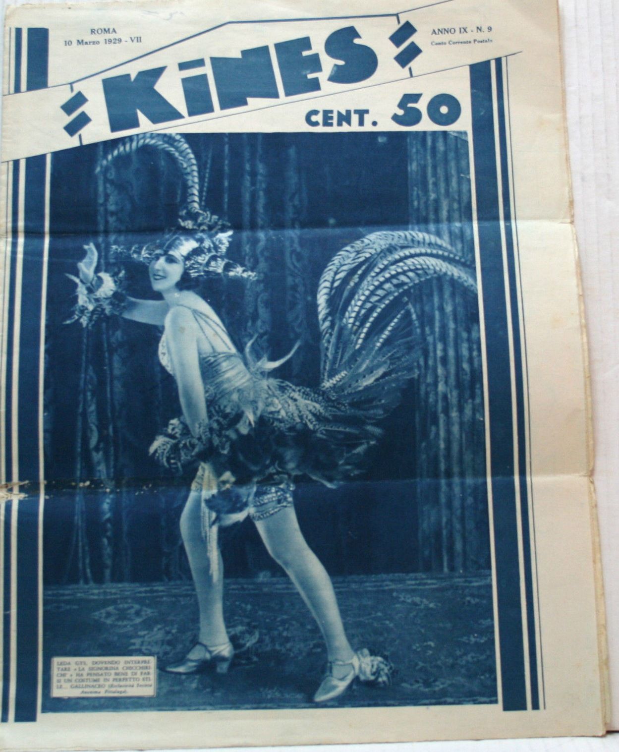 KINES magazine side cover Issue 9 10 March 1929