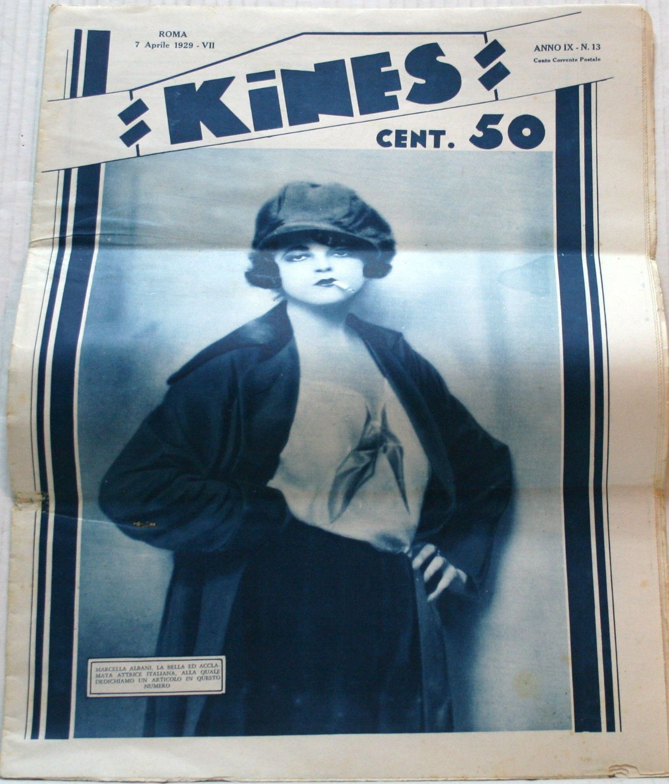KINES magazine side cover Issue 13 7 April 1929