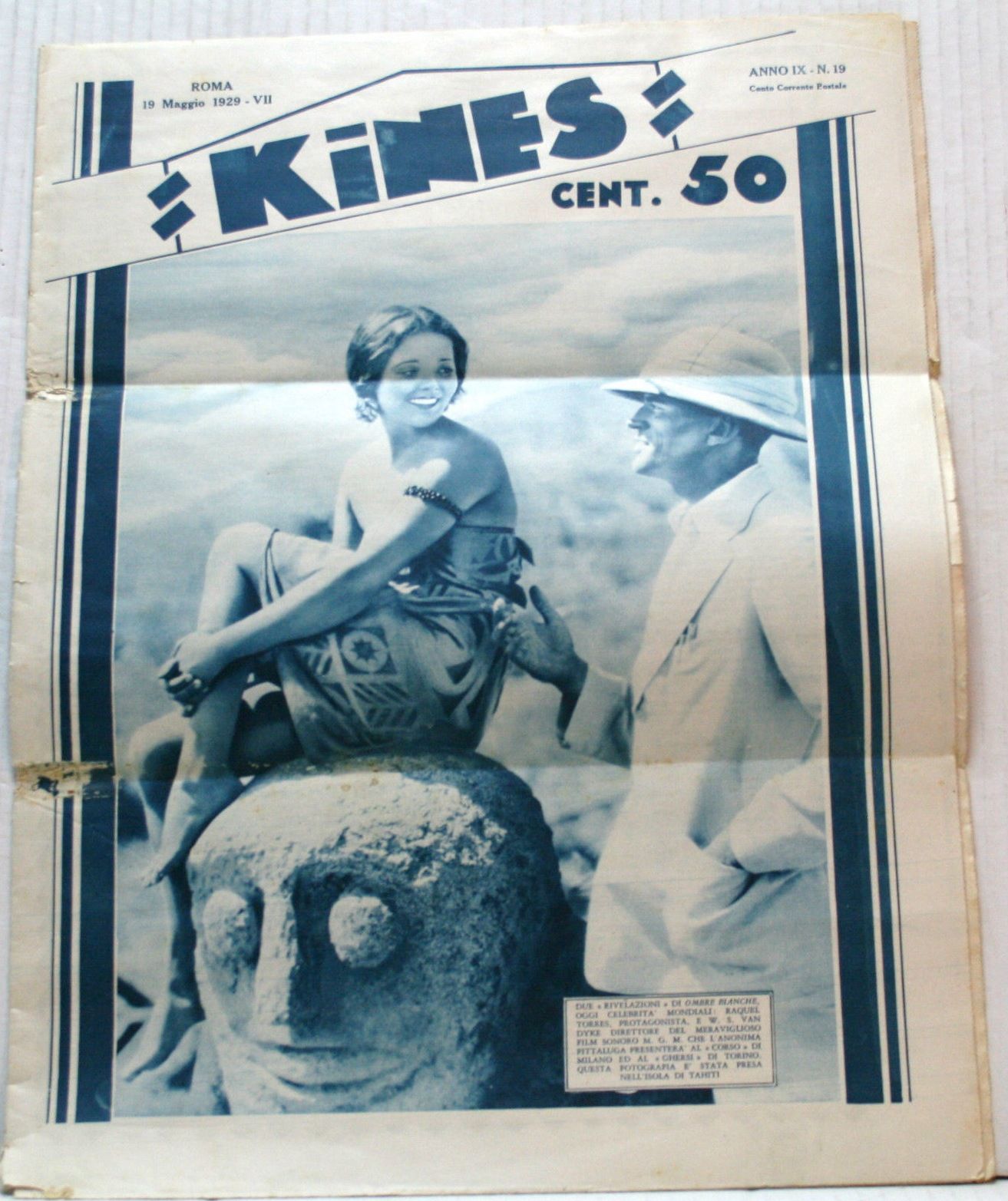 KINES magazine side cover Issue 19 19 May 1929