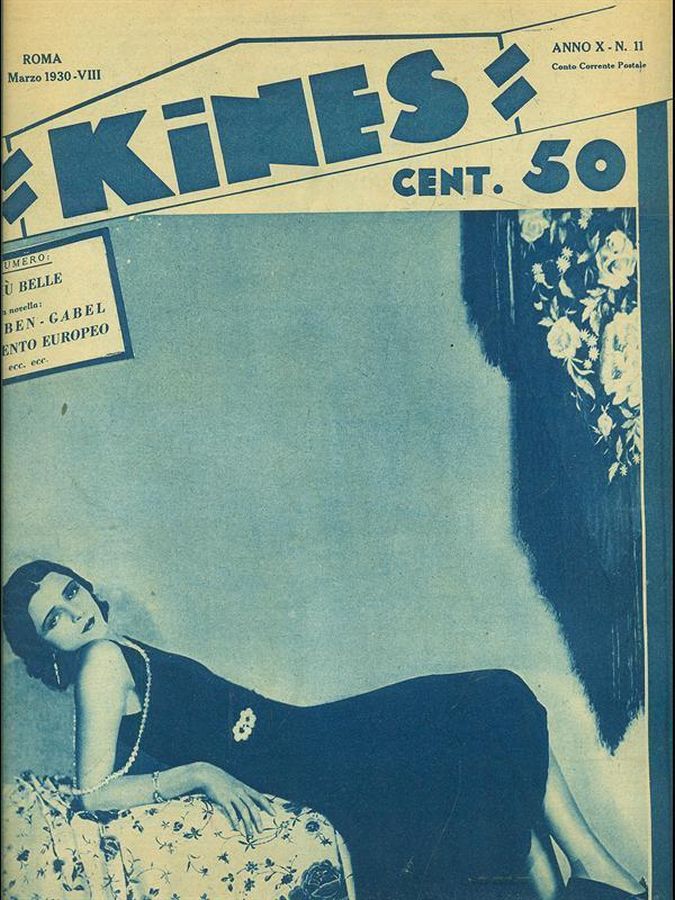 KINES magazine side cover Issue 11 16 March 1930