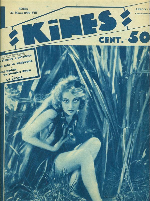 KINES magazine side cover Issue 12 23 March 1930