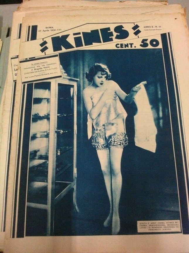 KINES magazine side cover Issue 16 20 April 1930