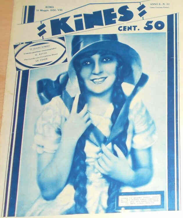 KINES magazine side cover Issue 20 18 May 1930