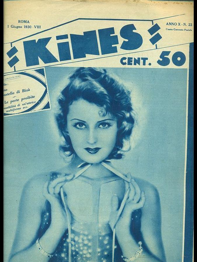 KINES magazine side cover Issue 22 1 June 1930