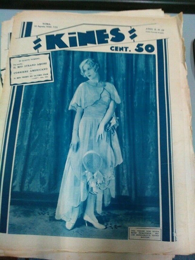 KINES magazine side cover Issue 32 10 August 1930