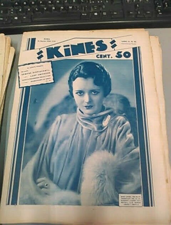 KINES magazine side cover Issue 35 31 August 1930