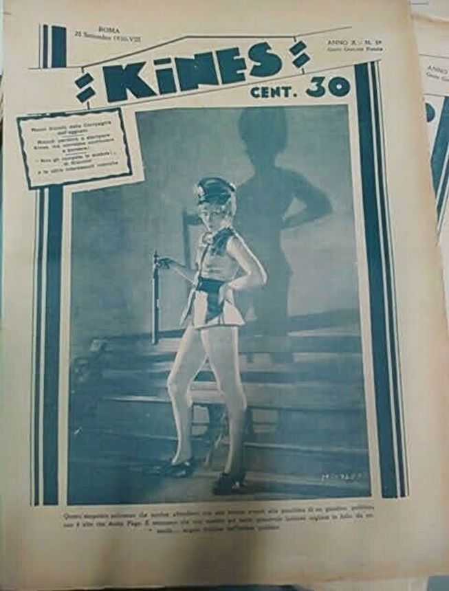 KINES magazine side cover Issue 39 21 September 1930