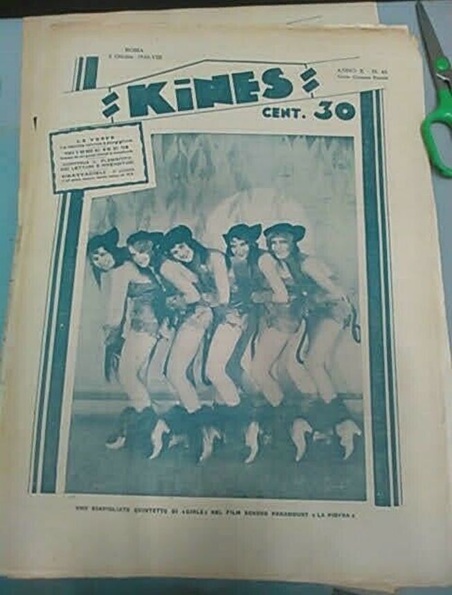 KINES magazine side cover Issue 40 5 October 1930
