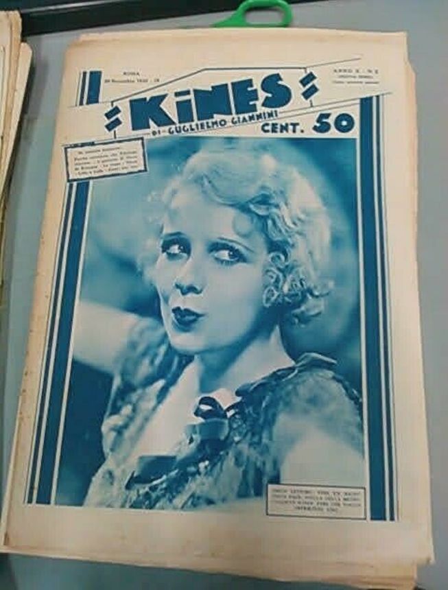KINES magazine side cover Issue 2 30 November 1930
