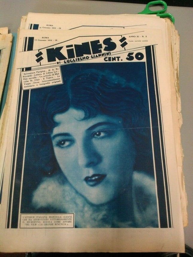 KINES magazine side cover Issue 2 11 January 1931