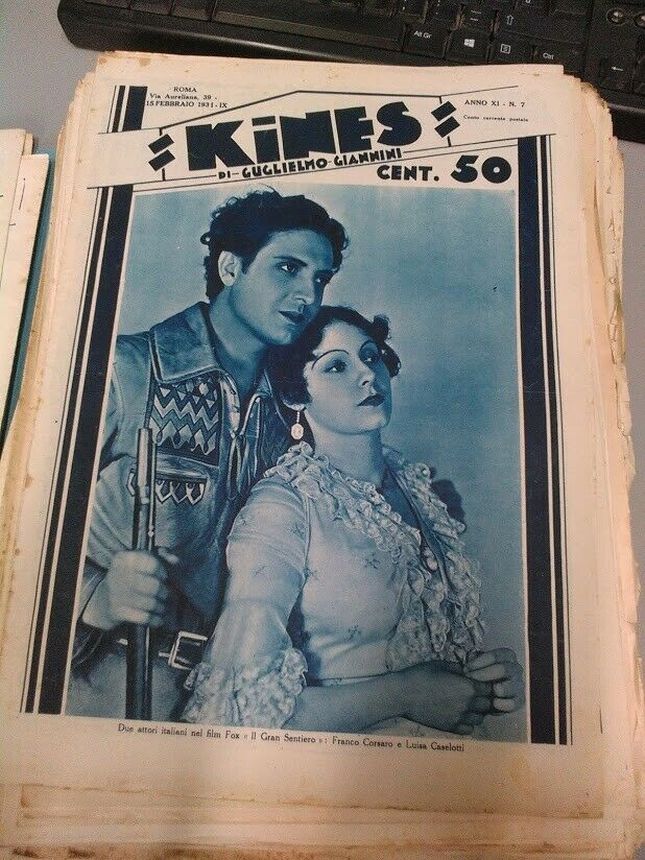 KINES magazine side cover Issue 7 15 February 1931