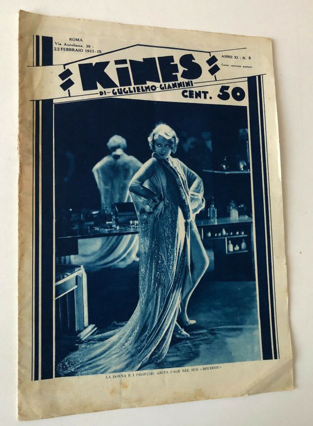 KINES magazine side cover Issue 8 22 February 1931