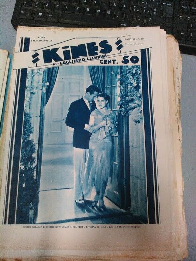 KINES magazine side cover Issue 10 8 March 1931