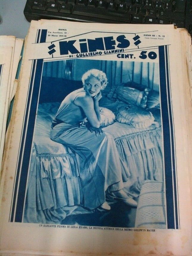 KINES magazine side cover Issue 13 29 March 1931