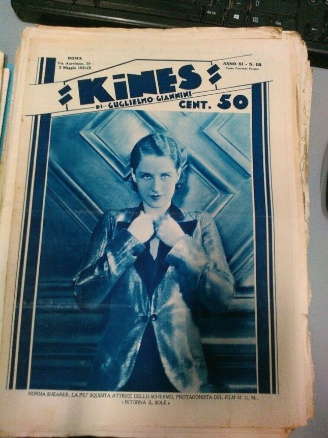 KINES magazine side cover Issue 18 3 May 1931