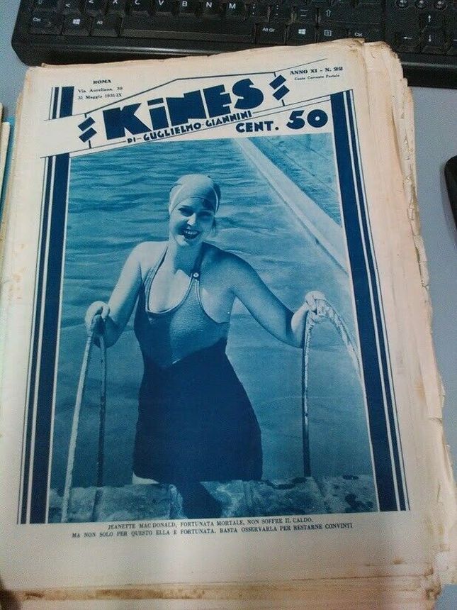 KINES magazine side cover Issue 22 31 May 1931