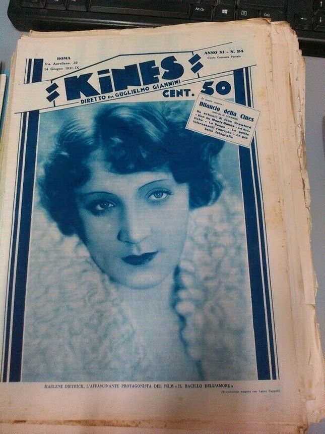 KINES magazine side cover Issue 24 14 June 1931