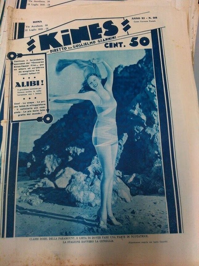 KINES magazine side cover Issue 28 12 July 1931