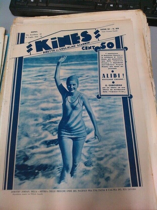 KINES magazine side cover Issue 29 19 July 1931