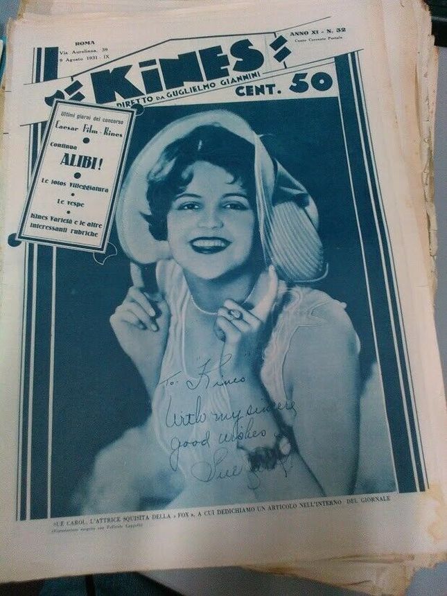 KINES magazine side cover Issue 32 9 August 1931