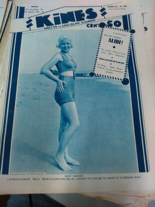 KINES magazine side cover Issue 35 30 August 1931