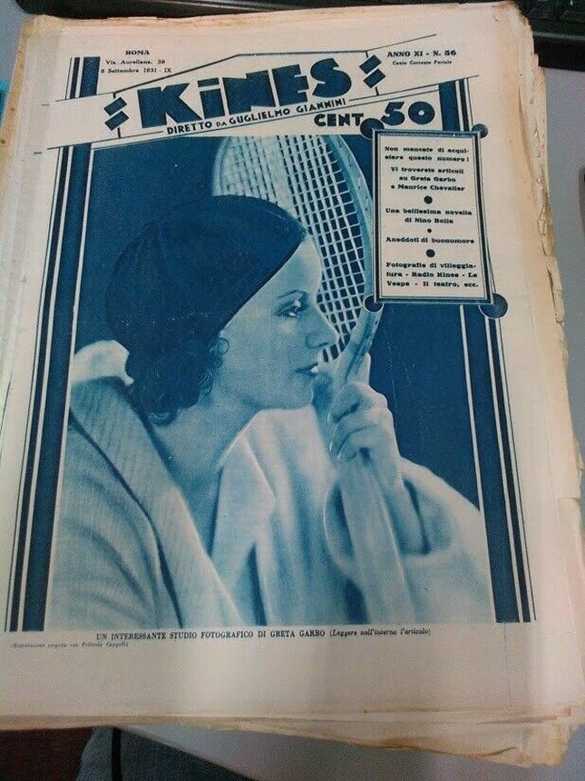 KINES magazine side cover Issue 36 6 September 1931