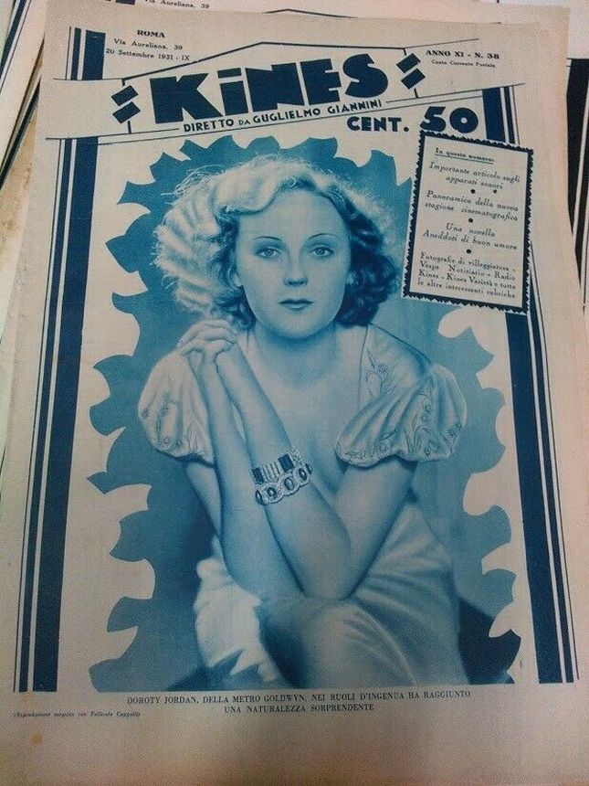 KINES magazine side cover Issue 38 20 September 1931