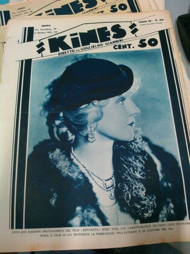 KINES magazine side cover Issue 40 4 October 1931