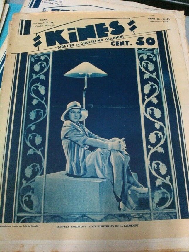 KINES magazine side cover Issue 41 11 October 1931