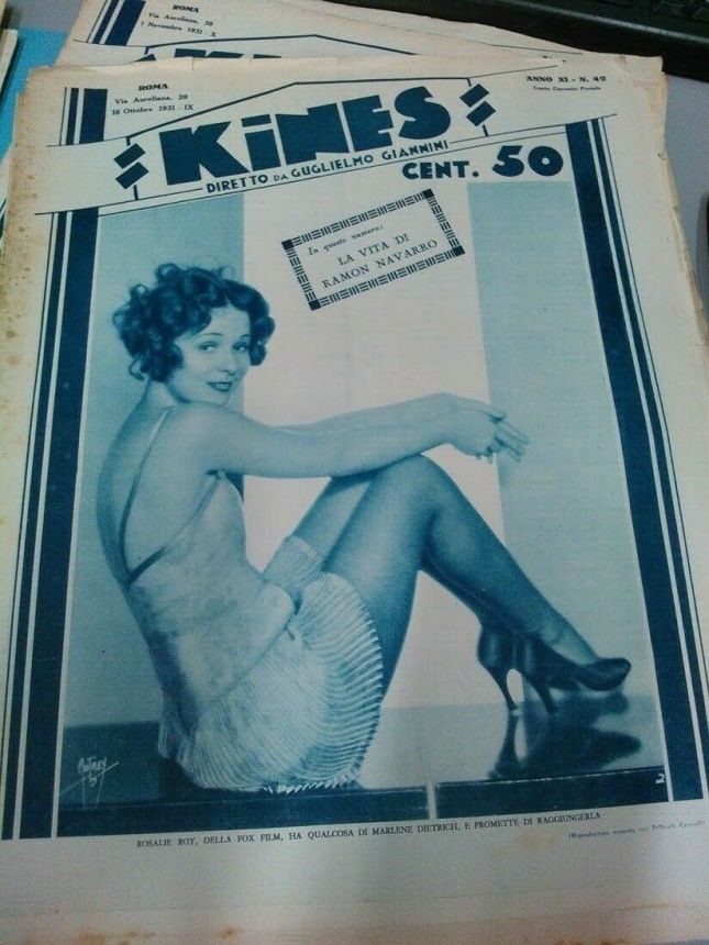 KINES magazine side cover Issue 42 18 October 1931