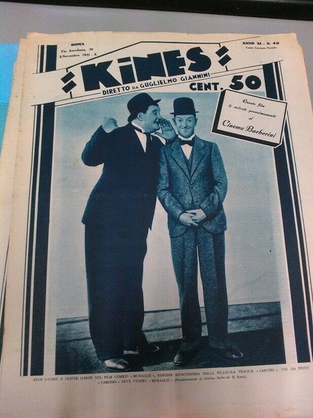 KINES magazine side cover Issue 45 8 November 1931