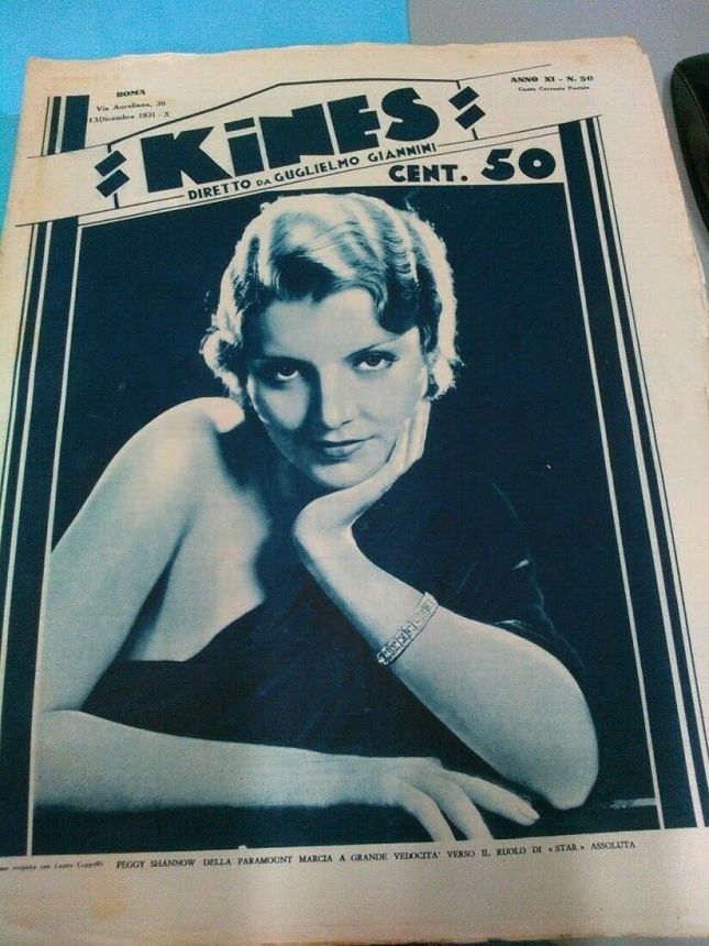 KINES magazine side cover Issue 50 14 December 1931