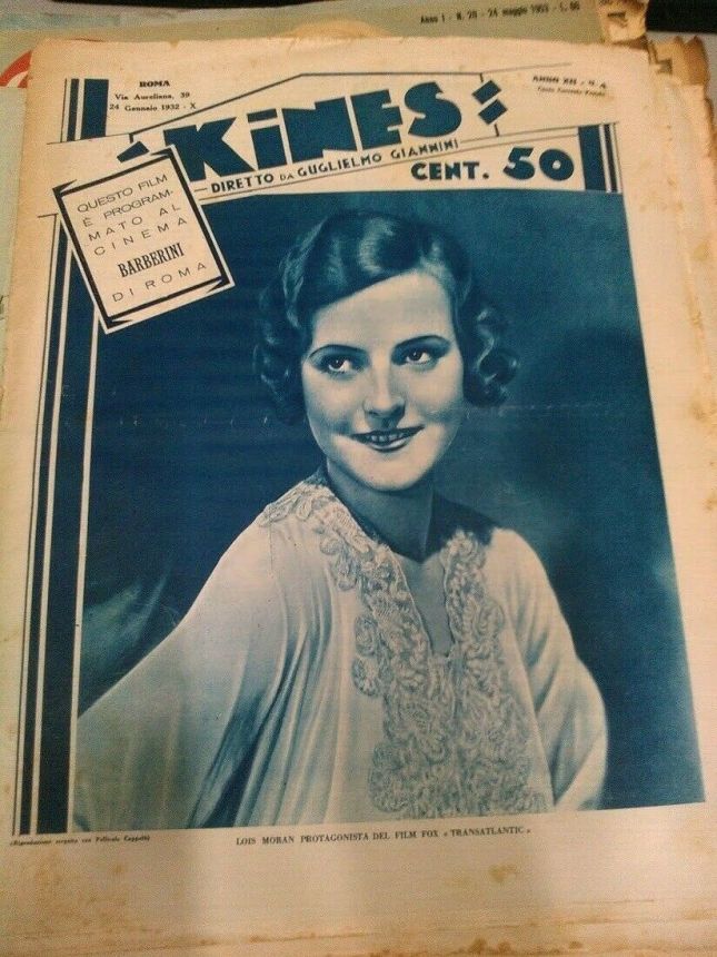 KINES magazine side cover Issue 4 24 January 1932