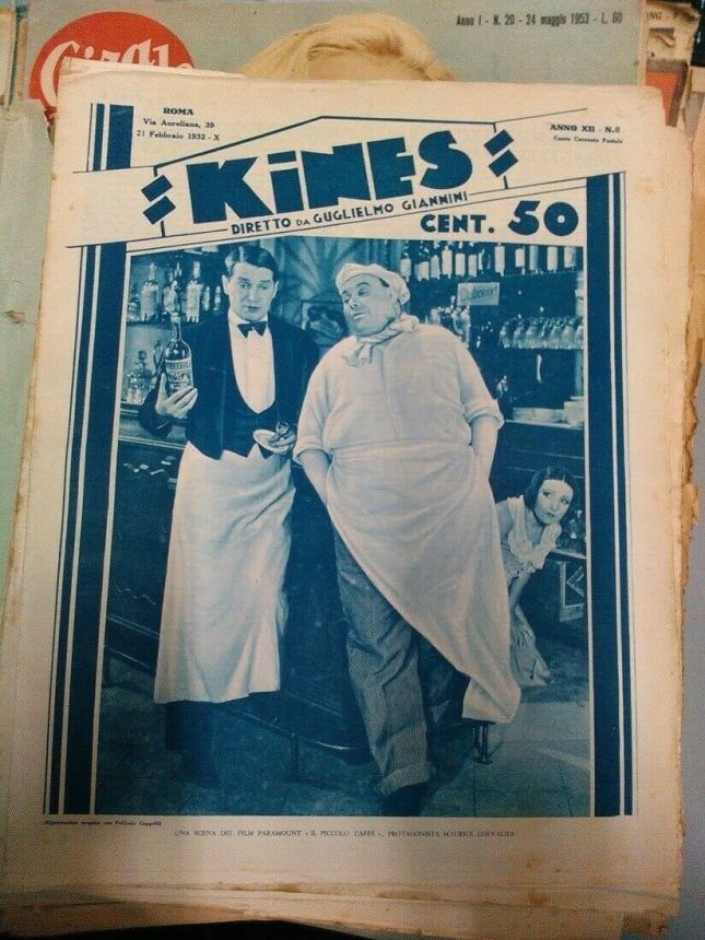 KINES magazine side cover Issue 8 21 February 1932