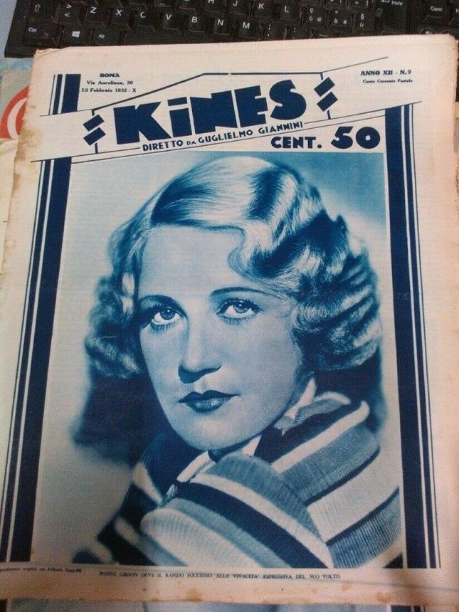KINES magazine side cover Issue 9 28 February 1932