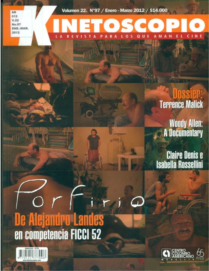 KINETOSCOPIO magazine side cover Issue 97 January-March 2012