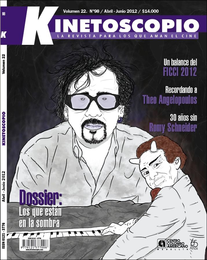 KINETOSCOPIO magazine side cover Issue 98 April-June 2012