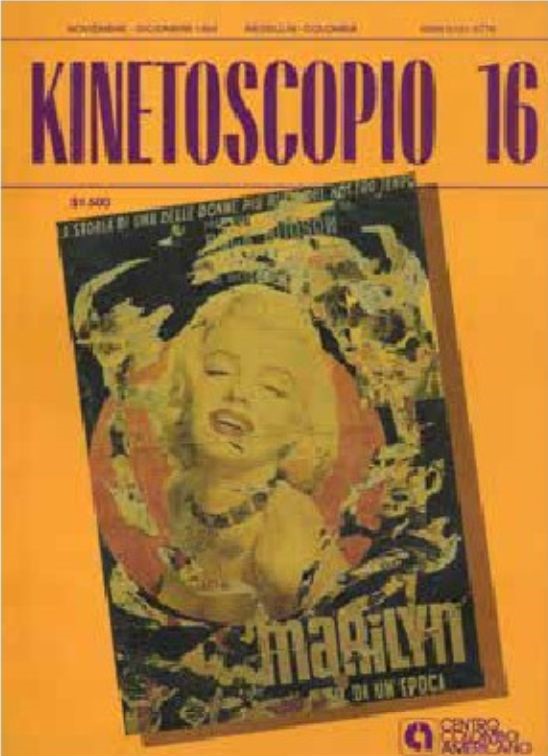 KINETOSCOPIO magazine side cover Issue 16 November/December 1992