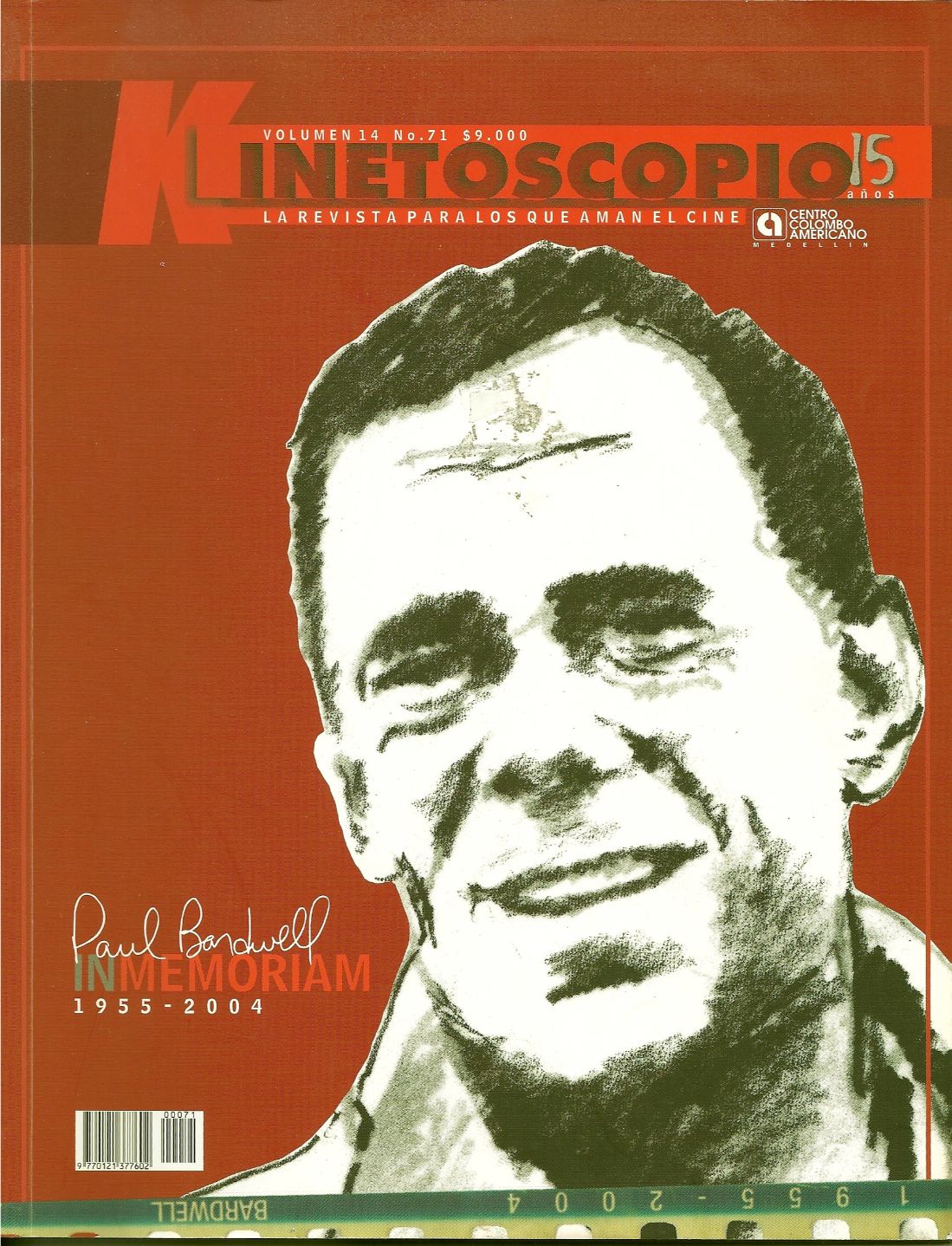 KINETOSCOPIO magazine side cover Issue 71  2004