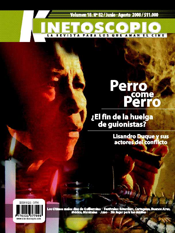 KINETOSCOPIO magazine side cover Issue 82 April/May/June 2008