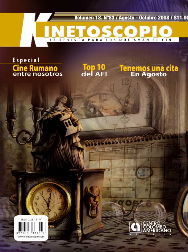 KINETOSCOPIO magazine side cover Issue 83 July/August/September 2008
