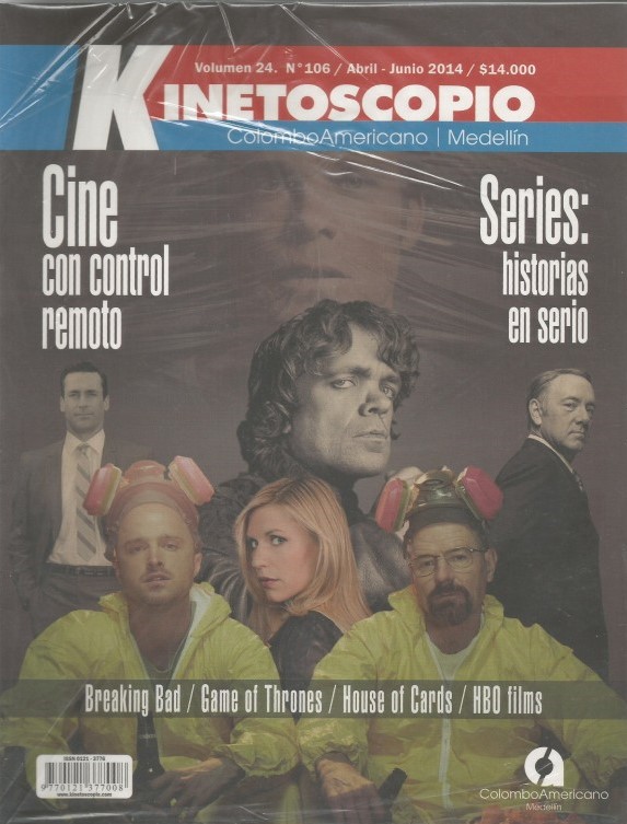 KINETOSCOPIO magazine side cover Issue 106  April/May 2014