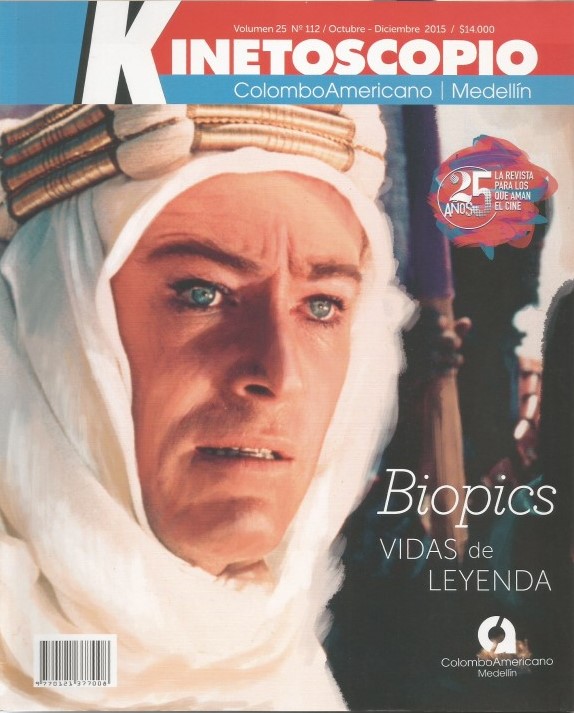 KINETOSCOPIO magazine side cover Issue 112  October/November 2015