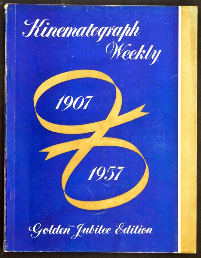 KINE WEEKLY magazine side cover 5 September 1957