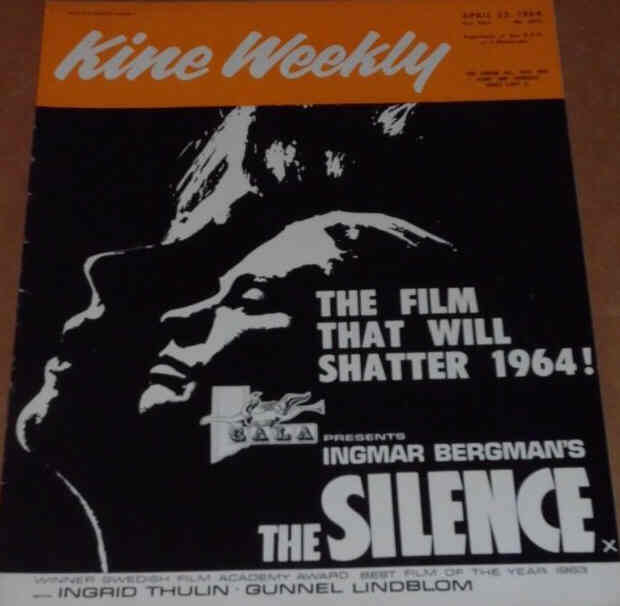 KINE WEEKLY magazine side cover 23 April 1964