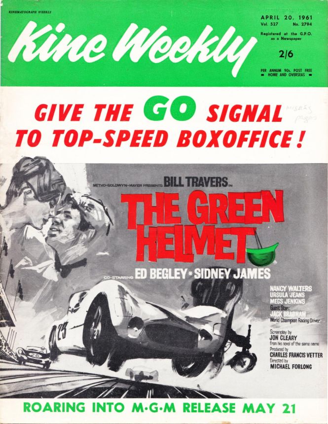 KINE WEEKLY magazine side cover 20 April 1961