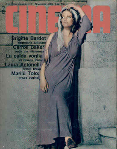 KING CINEMA magazine side cover Issue 7 November 1969
