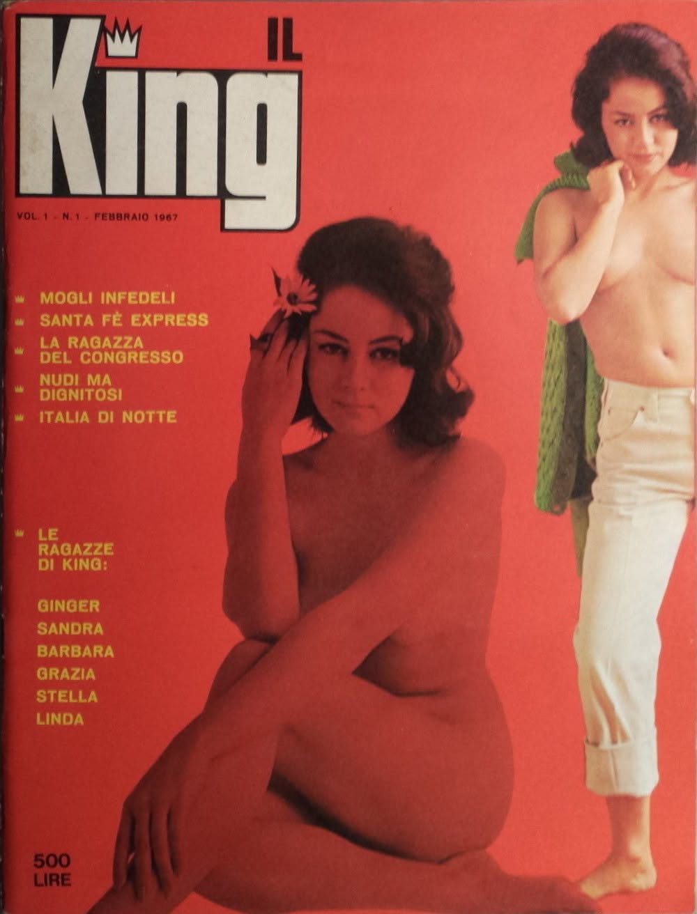 KING magazine side cover Issue 1  February 1967