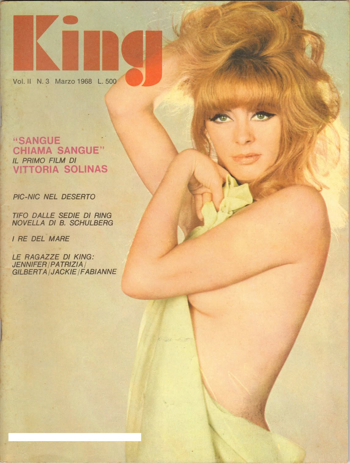 KING magazine side cover Issue 3  March 1968