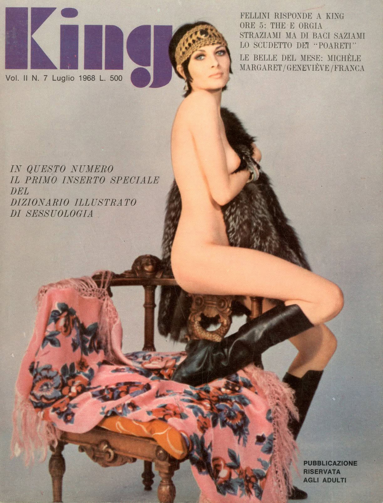 KING magazine side cover Issue 7  July 1968